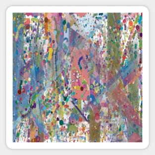 Carnival! An abstract design in a rainbow of colors. Sticker